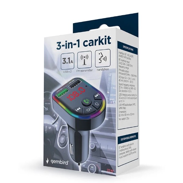 Фото - FM модулятор Gembird BTT-05