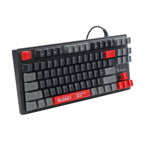 Фото - Клавіатура дротова ігрова Bloody S310N (Energy Red)