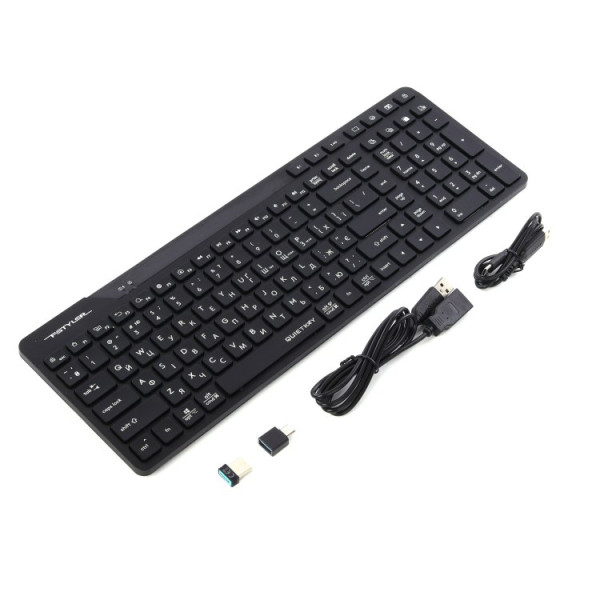 Фото - Клавиатура беспроводная A4tech FBK27C AS (Black)