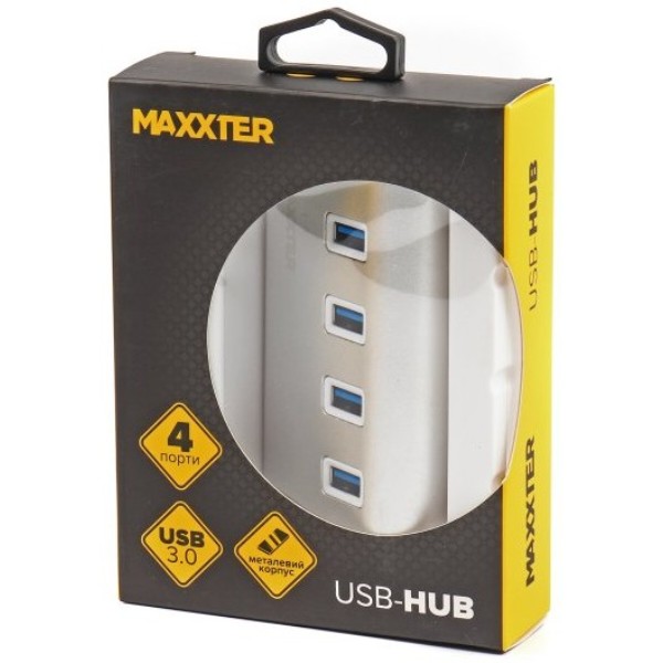 Фото - Хаб USB Maxxter HU3A-4P-01