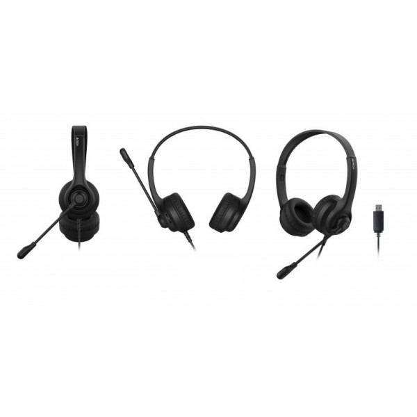 Фото - Гарнитура проводная A4tech HU-8 (Black)