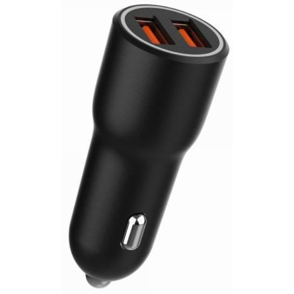 Фото - Автомобильное зарядное устройство Gembird 2xUSB-A 18W QC3.0 Black (TA-UC-A2QC36-CAR-01)