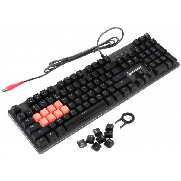Фото - Клавиатура проводная игровая Bloody B760 (Grey) Green Sw