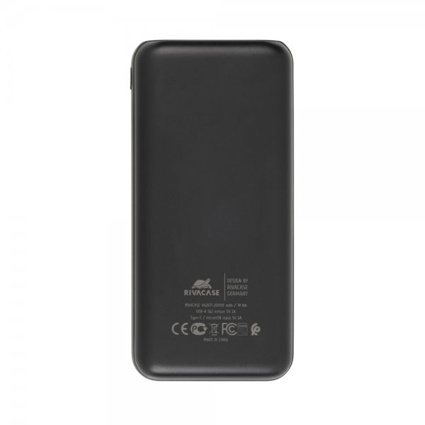Фото - Батарея мобільна RIVACASE RIVAPOWER 20000 mA Black (VA2071)