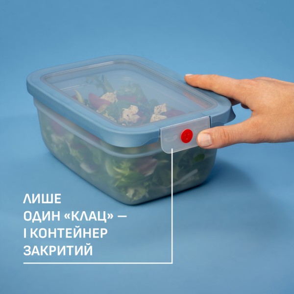 Фото - Ємність для зберігання Tefal N1211610 ONECLICK, 3 л блакитний