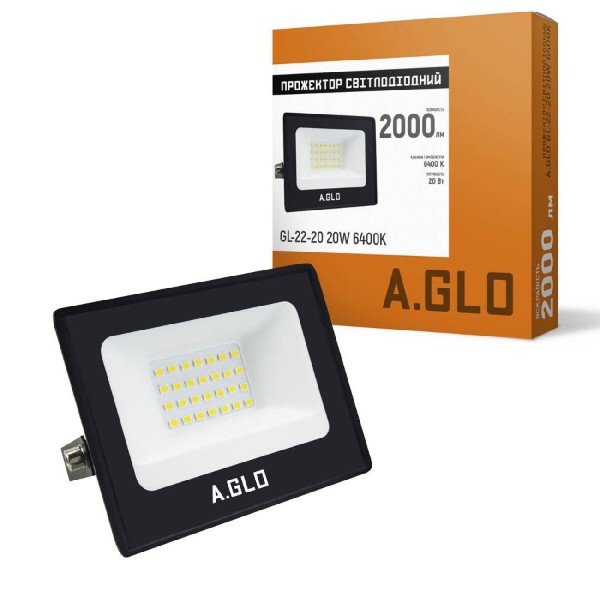 Фото - Светодиодный прожектор A.GLO GL-22-20 20W 6400K (000058903)