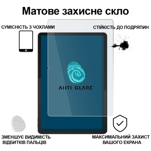 Фото - Захисне скло для планшета BeCover Matte Anti-Glare for Lenovo Tab M11 (2024) TB-TB330FU/Xiaoxin Pad 11 (2024) 11" (713437)