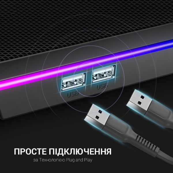 Фото - Подставка под ноутбук охлаждающая GamePro CP940 Black