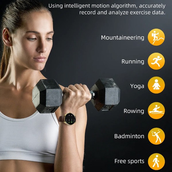 Фото - Смарт-годинник HOCO Y22 AMOLED Smart sports watch(call version) Black (6942007628983)