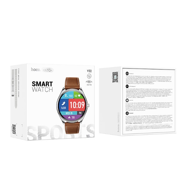 Фото - Смарт-годинник HOCO Y22 AMOLED Smart sports watch(call version) Silver (6942007628990)