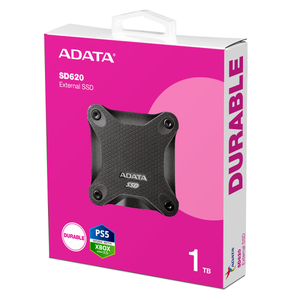 Фото - SSD-накопичувач зовнішній ADATA SD620 1TB USB 3.2 520/460Mb/s Black (SD620-1TCBK)