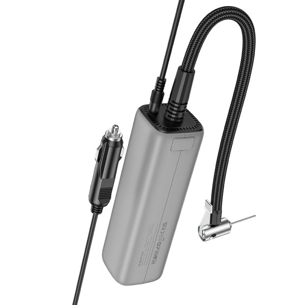 Фото - Автокомпресор BOROFONE FC1 Flow intelligent air pump Black Gray (6941991112485)