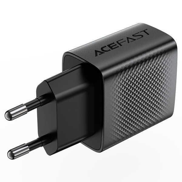 Фото - Мережевий зарядний пристрій AceFast A90 QC18W GaN single USB-A charger (EU) Black (6974316283249)