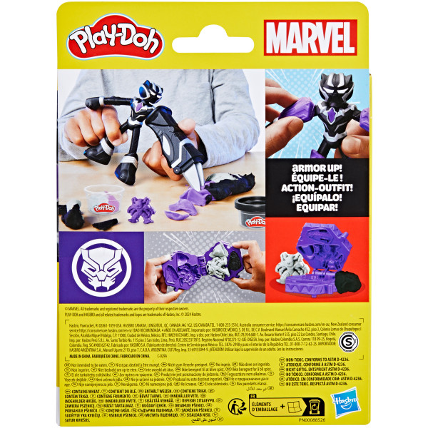 Фото - Набори для ліплення Hasbro Play-Doh ''Герої Marvel'' BLACK PANTHER CUTTING CLAWS (F9829_G0055)