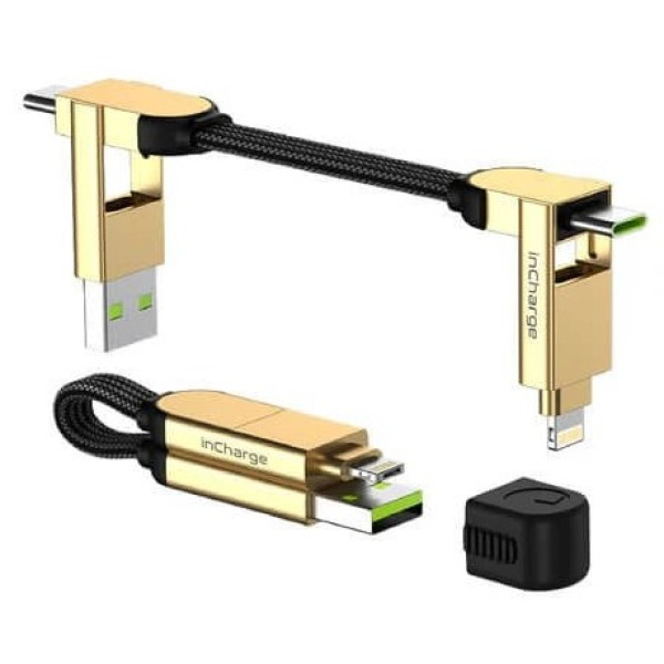 Фото - Кабель синхронізації даних Rolling Square inCharge X 100W Beige (X03WR)