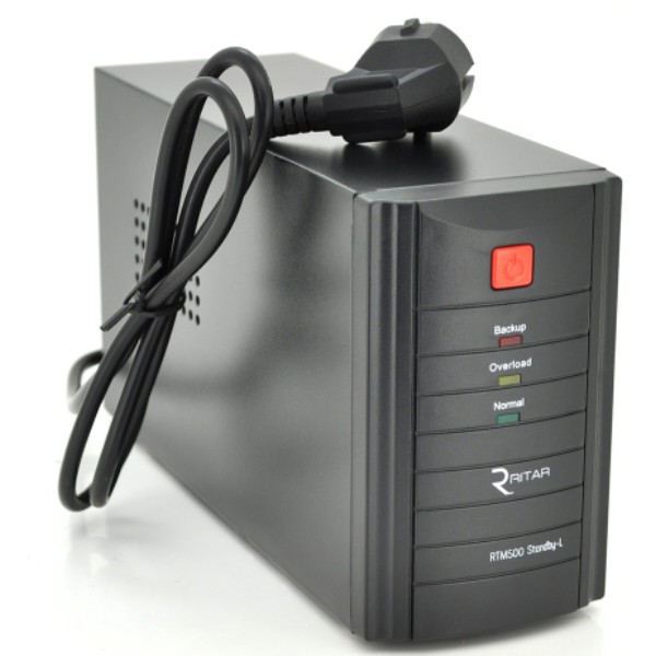Фото - Источник бесперебойного питания Ritar RTM500 (300W) Proxima-L (RTM500L)