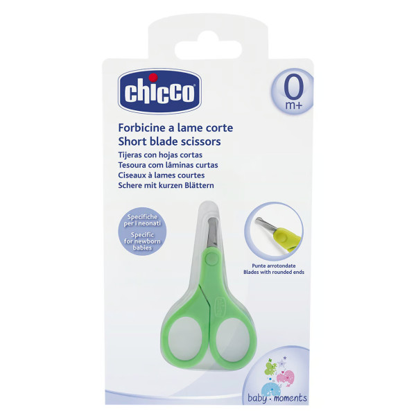 Фото - Ножиці манікюрні дитячі Chicco коротке лезо 0м+ (05913.00)