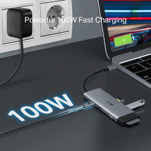 Фото - Хаб USB TP-Link USB Type-C 7в1 (UH7020C)