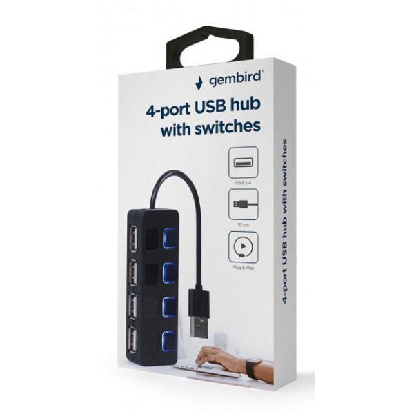 Фото - Хаб USB Gembird UHB-U2P4-05