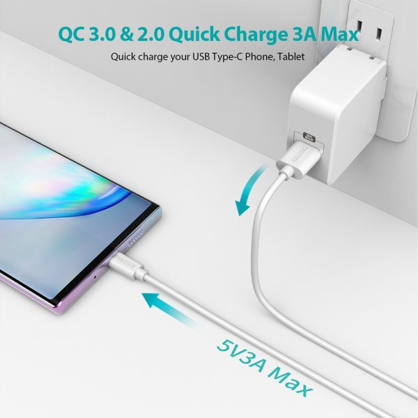 Фото - Кабель USB type A - USB type A Choetech USB 2.0 A-тато/C-тато 1m (AC0002-WH)