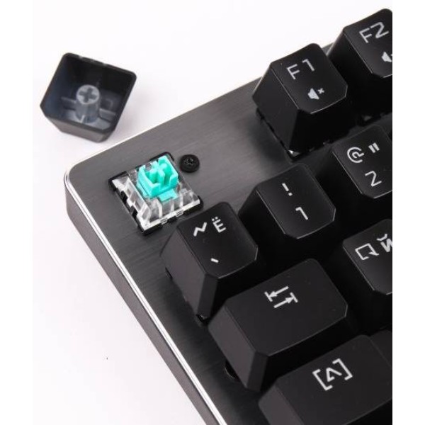 Фото - Клавиатура проводная игровая Bloody B760 (Grey) Green Sw