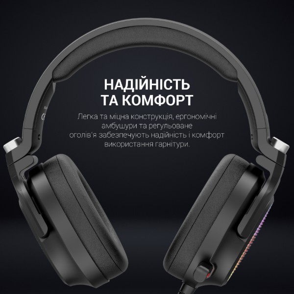Фото - Гарнітура дротова ігрова GamePro HS1300 7.1 RGB