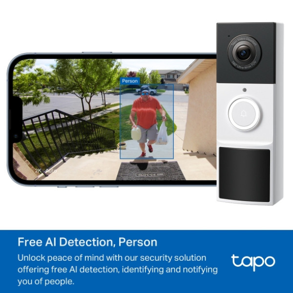 Фото - Бездротовий дверний дзвінок TP-Link Tapo D210