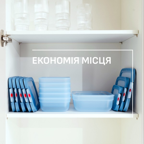 Фото - Ємність для зберігання Tefal N1210110 ONECLICK, 0,5 л блакитний