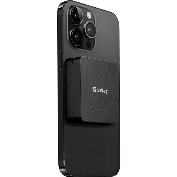 Фото - Батарея мобільна Sandberg Magnetic Wireless 5000mAh 20W PD, 2xUSB-C, QI-15W for Apple watch and Airpods (421-28)