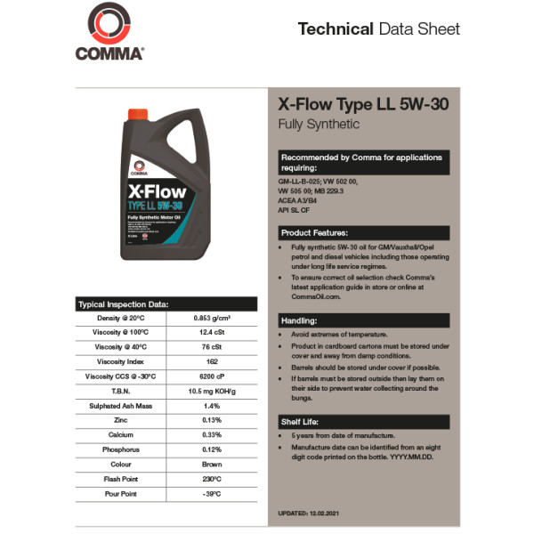 Фото - Масло для авто COMMA X-FLOW TYPE G 5W-40 1л (XFG1L)