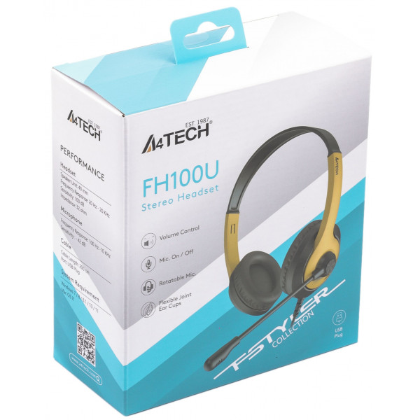 Фото - Гарнітура дротова A4tech FH100U Bumblebee