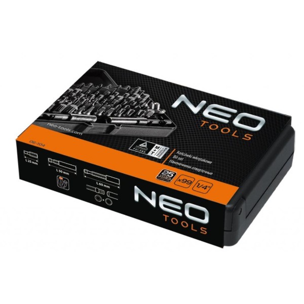 Фото - Набор бит для отвертки Neo Tools 99 шт. (06-104)