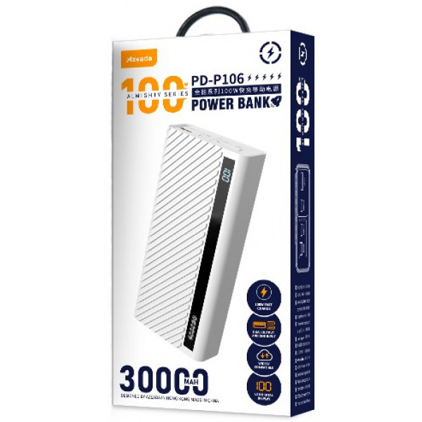 Фото - Батарея мобільна Proda 30000 mAh White (PD-P106-WH)