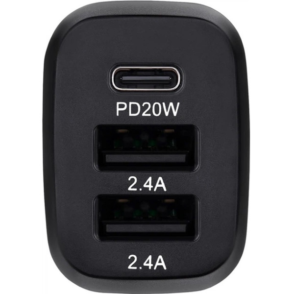 Фото - Автомобільний зарядний пристрій Brevia ePower TriDrive 44W 1xUSB-C+2xUSB-A (46044DUCB)