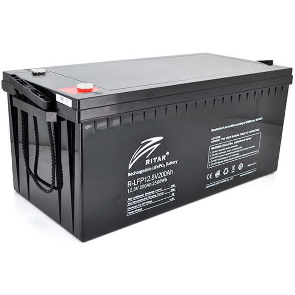 Фото - Акумулятор для ДБЖ Ritar LiFePO4 12,8V 200Ah 2560Wh (R-LFP 12.8V 200Ah)