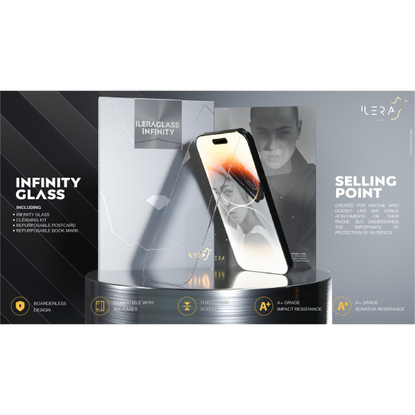 Фото - Захисне скло для смартфону ILera Infinity Full Cover Glass for iPhone 15 Pro Max (iLin15PrMx)