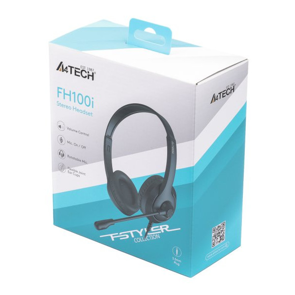 Фото - Гарнітура дротова A4tech FH100i Stone Black