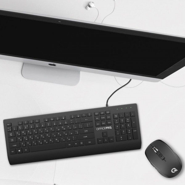 Фото - Клавіатура дротова OfficePro SK360 Black