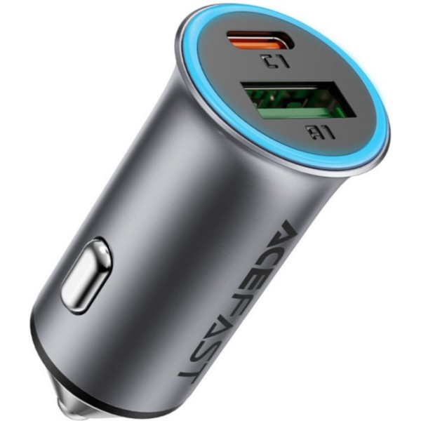 Фото - Автомобильное зарядное устройство AceFast 2xUSB 95W (USB-C + USB-A) B16 (6974316284970)