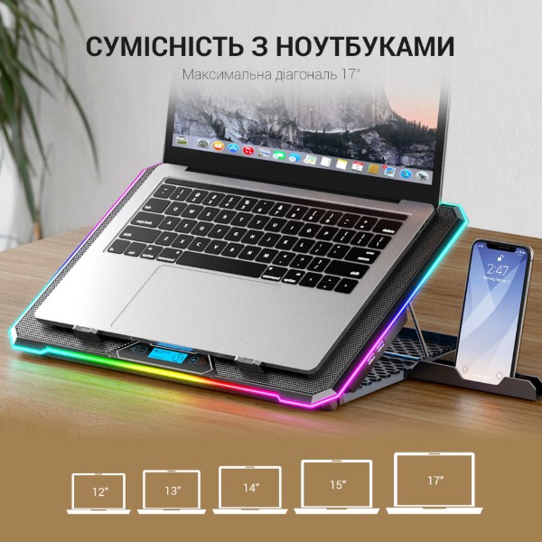 Фото - Подставка под ноутбук охлаждающая GamePro CP940 Black