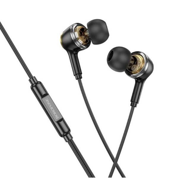 Фото - Наушники вкладыши проводные BOROFONE BM90 Black (6941991109812)