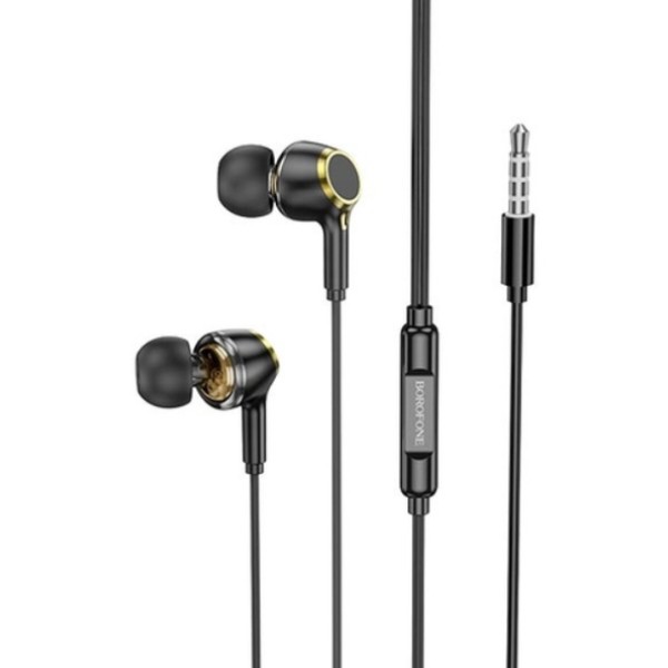 Фото - Наушники вкладыши проводные BOROFONE BM90 Black (6941991109812)