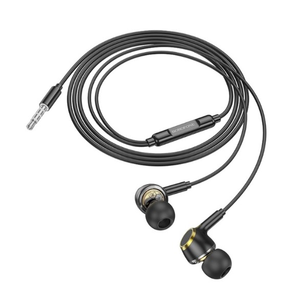 Фото - Наушники вкладыши проводные BOROFONE BM90 Black (6941991109812)