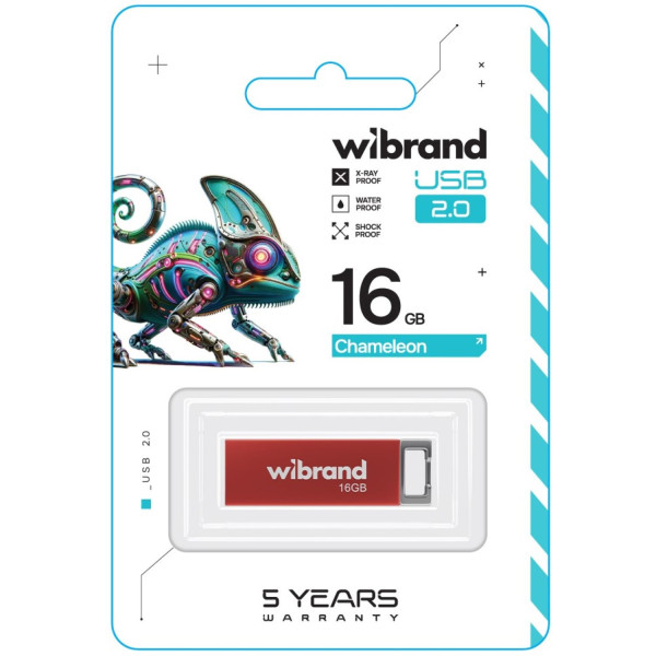Фото - Флеш USB Wibrand USB 2.0 Chameleon 16Gb Red (WI2.0/CH16U6R)