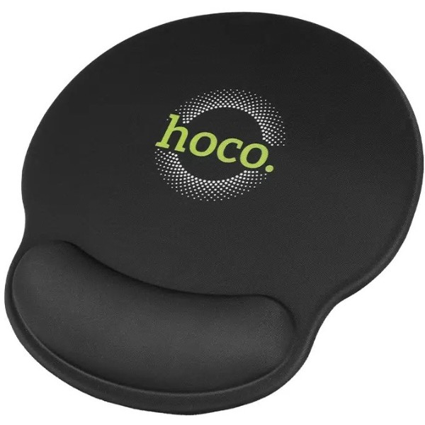 Фото - Килимок для миші HOCO GM30 Polar Fox mouse pad with wrist support Black (6942007623339)