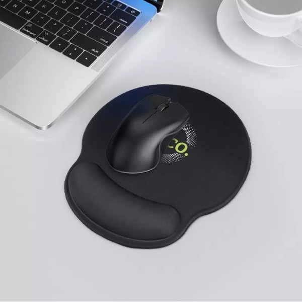Фото - Килимок для миші HOCO GM30 Polar Fox mouse pad with wrist support Black (6942007623339)