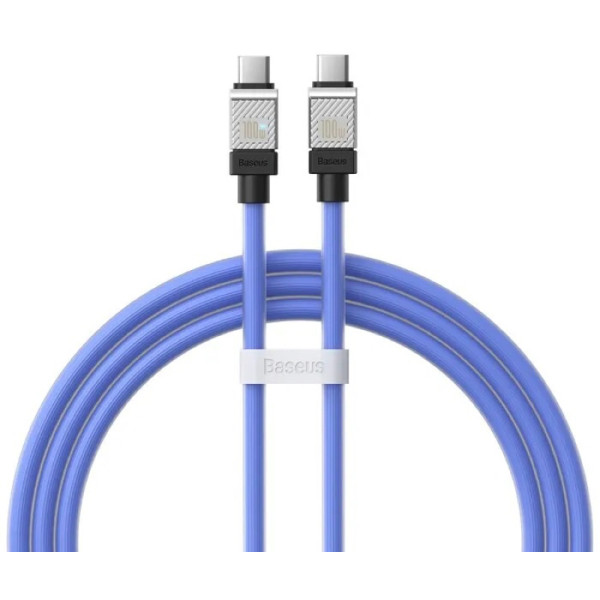 Фото - Кабель синхронізації даних Baseus CoolPlay Series Fast Charging Type-C to Type-C 100W 1m Blue (CAKW000203)
