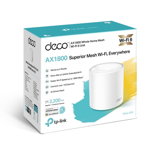 Фото - MESH система WiFi5 TP-Link Deco X20 (1-pack)