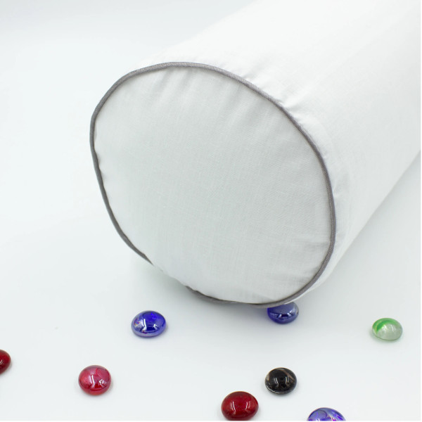 Фото - Подушка валик MirSon №8348 Naturale Line 11-2107 White Tencel 100х16 см (2200006250777)