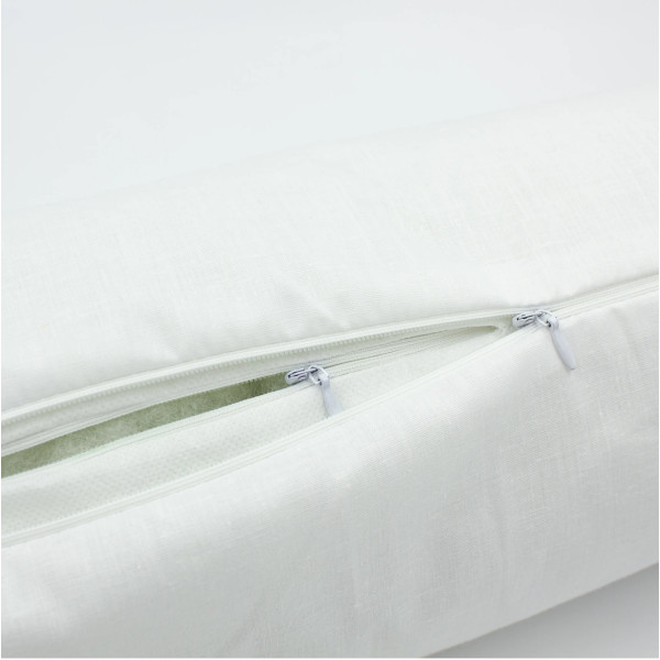 Фото - Подушка валик MirSon №8348 Naturale Line 11-2107 White Tencel 100х16 см (2200006250777)